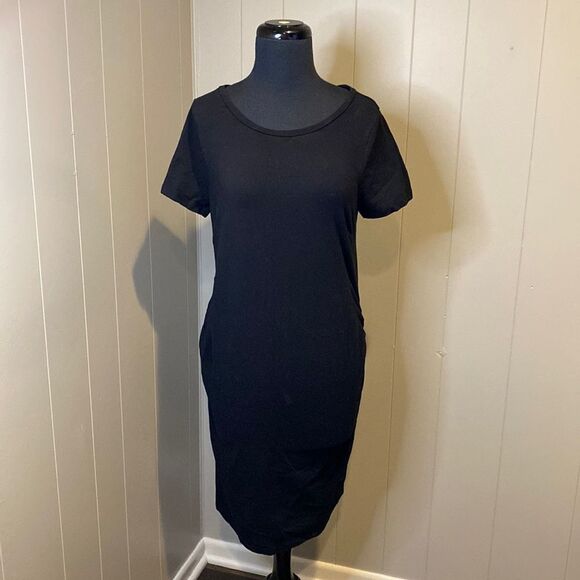 Old Navy Maternity Extra Small Midi Dress Short Sleeve Crewneck - Picture 1 of 7